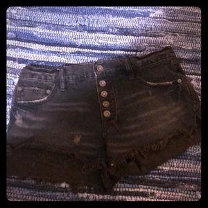 Free people jean shorts